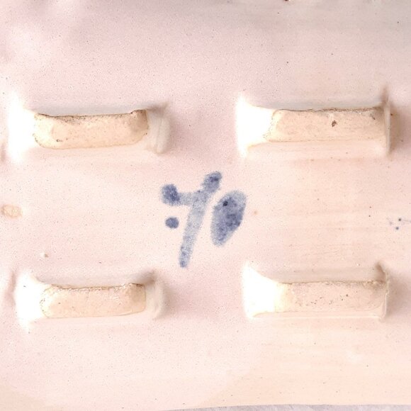 Hand Thrown Pottery Soap Dish Sushi Plate Signed - Picture 5 of 5